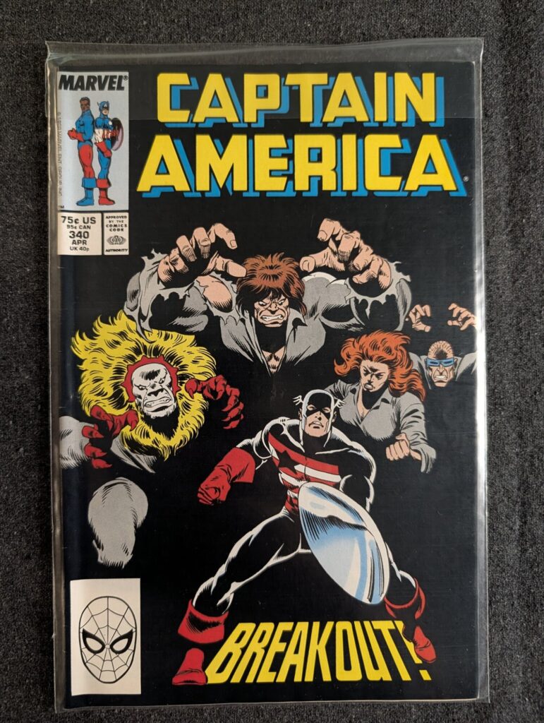 Captain America #340 front cover