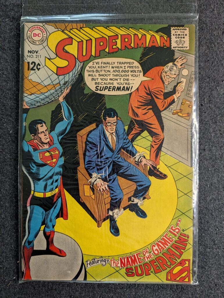 Superman #211 front cover