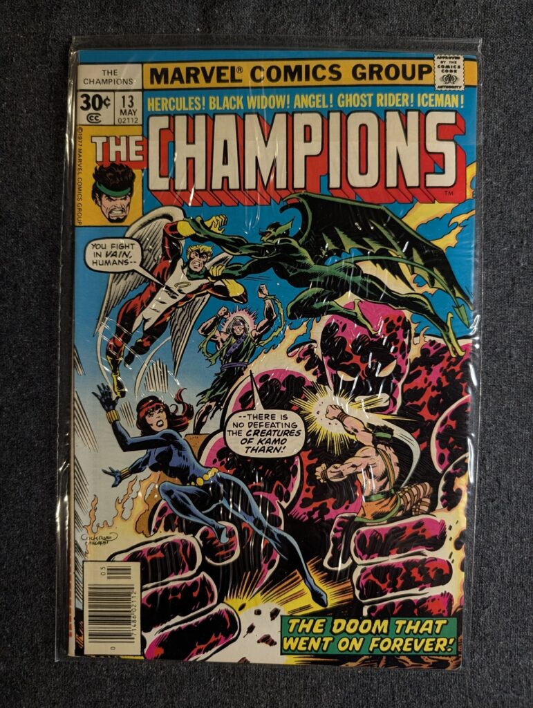 The Champions #13 front cover