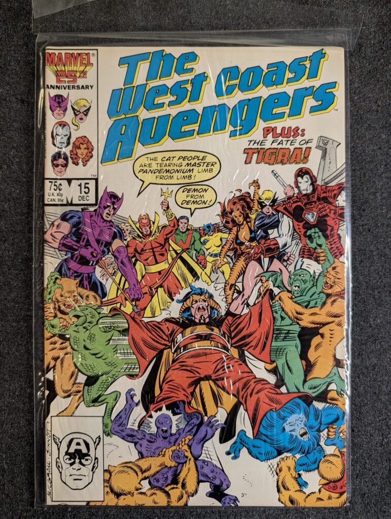 The West Coast Avengers #15 front cover
