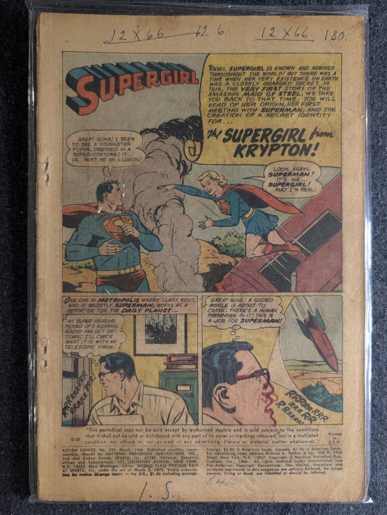 Action Comics #334 front cover