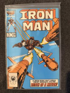 Iron Man #208 front cover