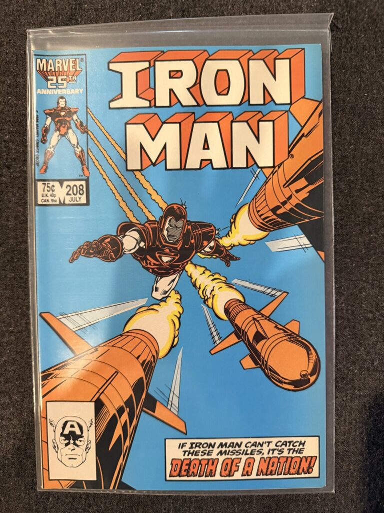 Iron Man #208 front cover