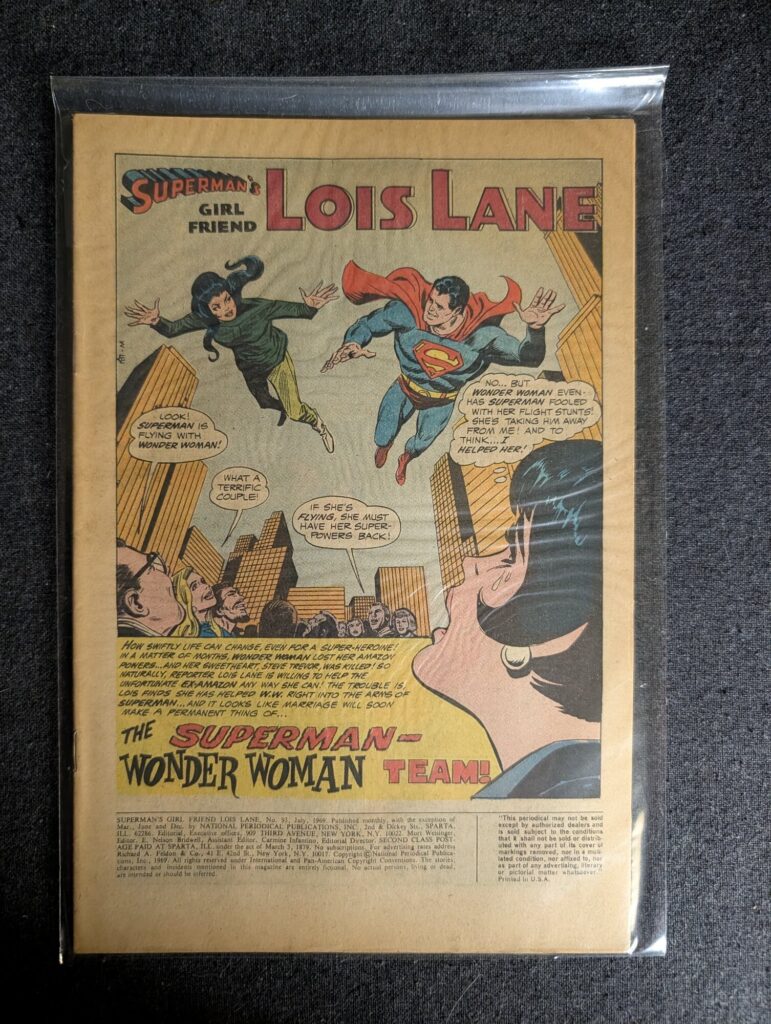 Superman's Girl Friend, Lois Lane #93 front cover