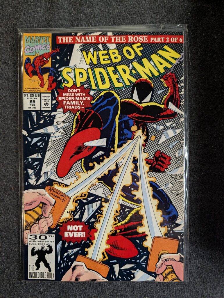 Web of Spider-Man #85 front cover