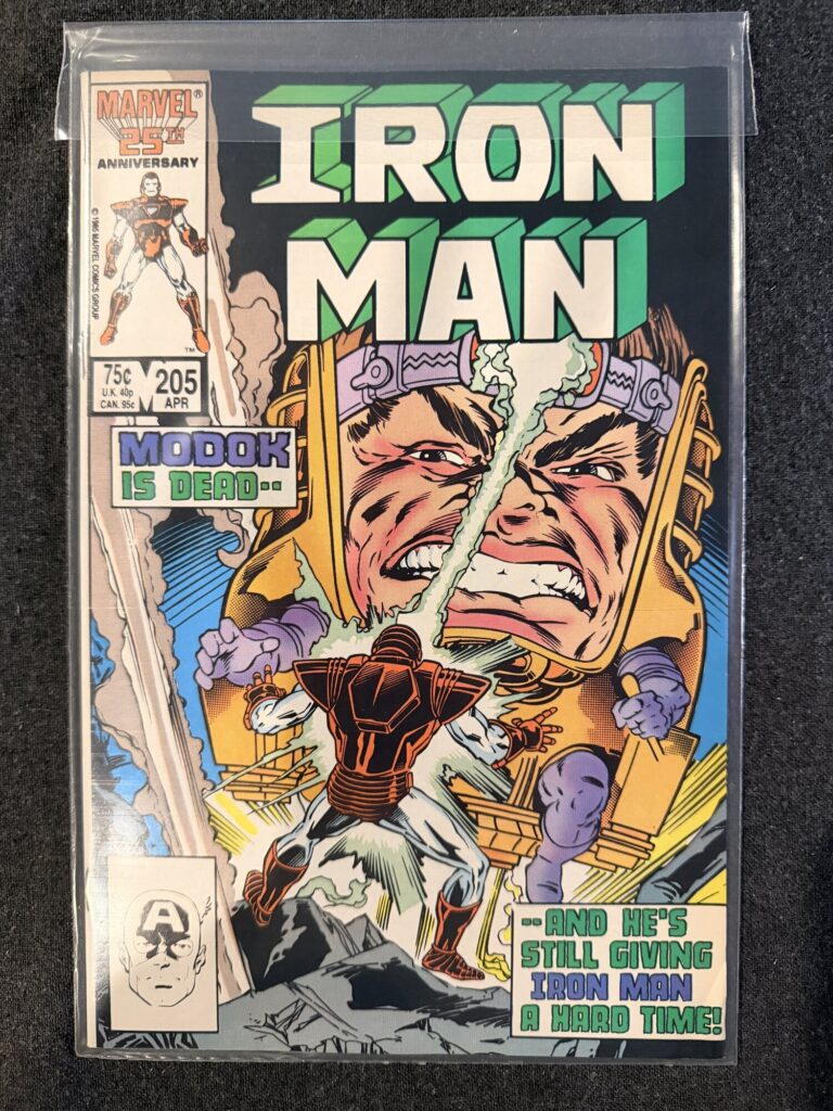 Iron Man #205 front cover
