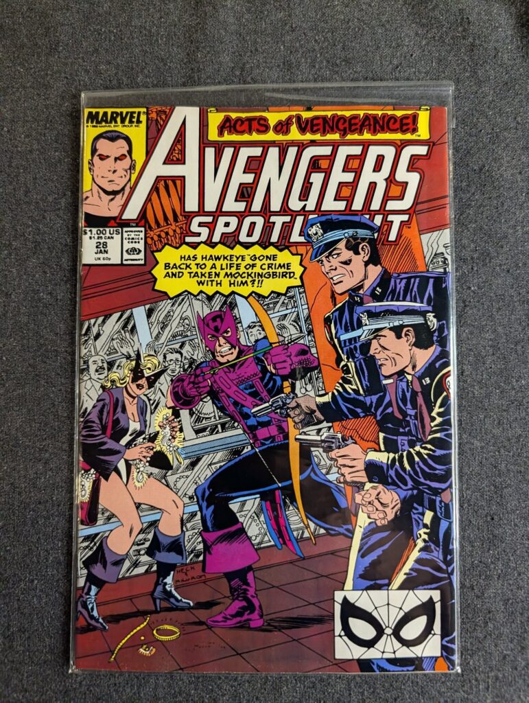 Avengers Spotlight #28 front cover