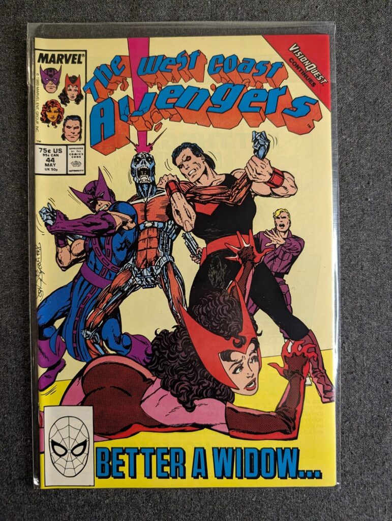 The West Coast Avengers #44 front cover