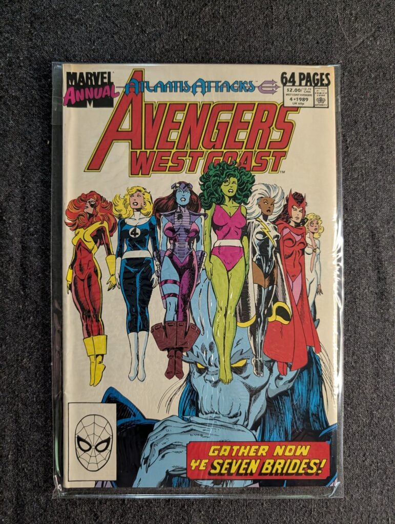 West Coast Avengers Annual #4 front cover