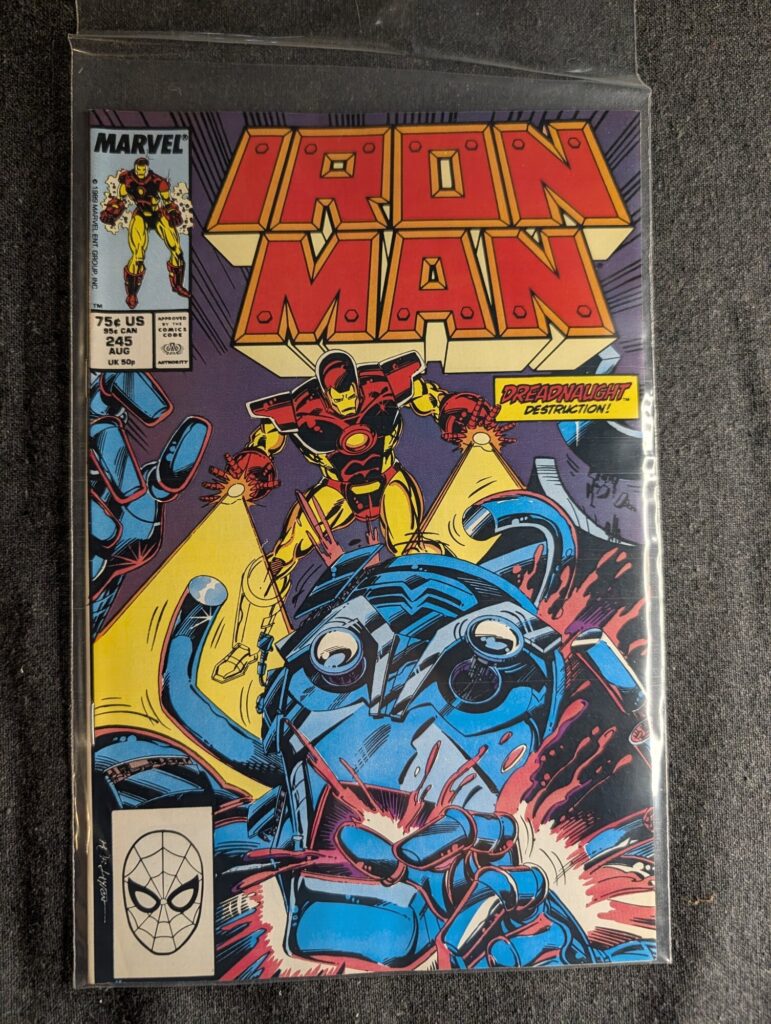 Iron Man #245 front cover