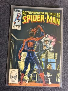 Peter Parker, The Spectacular Spider-Man #87 front cover