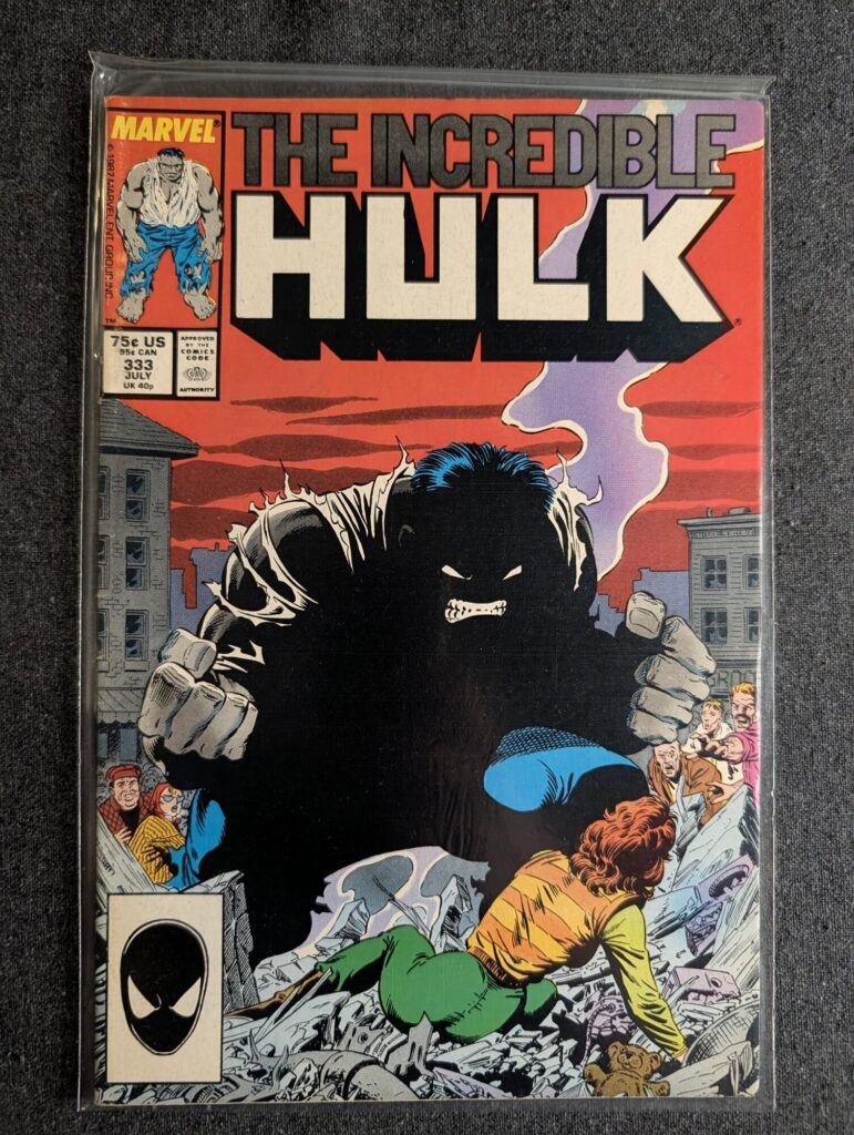 The Incredible Hulk #333 front cover