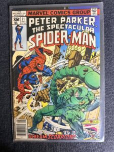 Peter Parker, The Spectacular Spider-Man #21 front cover
