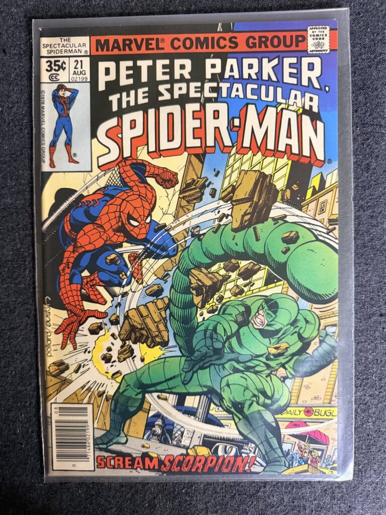 Peter Parker, The Spectacular Spider-Man #21 front cover