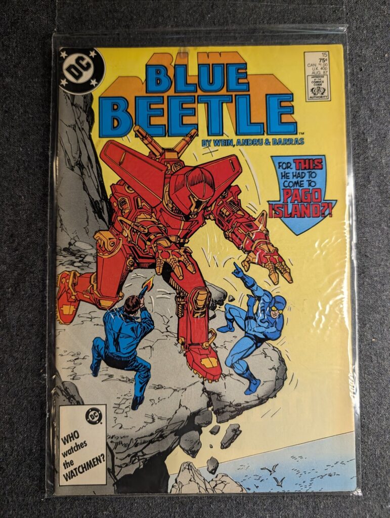 Blue Beetle #15 front cover