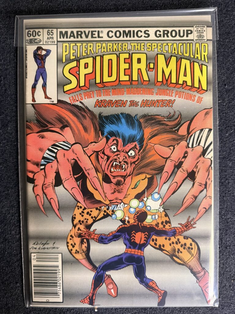 Peter Parker, The Spectacular Spider-Man #65 front cover