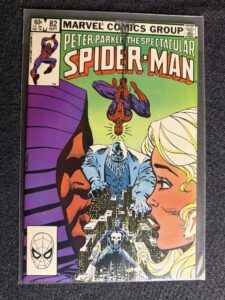 Peter Parker, The Spectacular Spider-Man #82 front cover