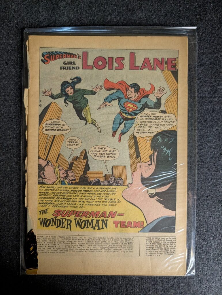 Superman's Girl Friend, Lois Lane #93 front cover