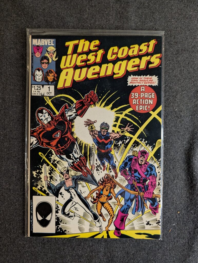 The West Coast Avengers #1 front cover