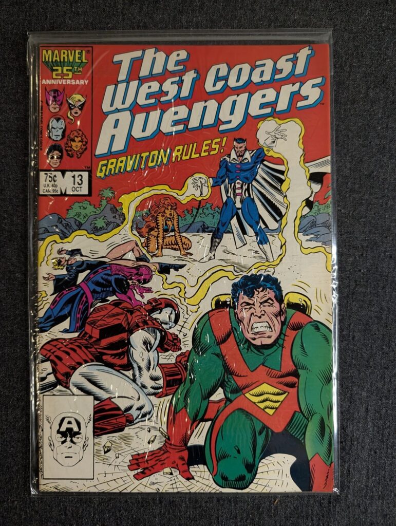 The West Coast Avengers #13 front cover