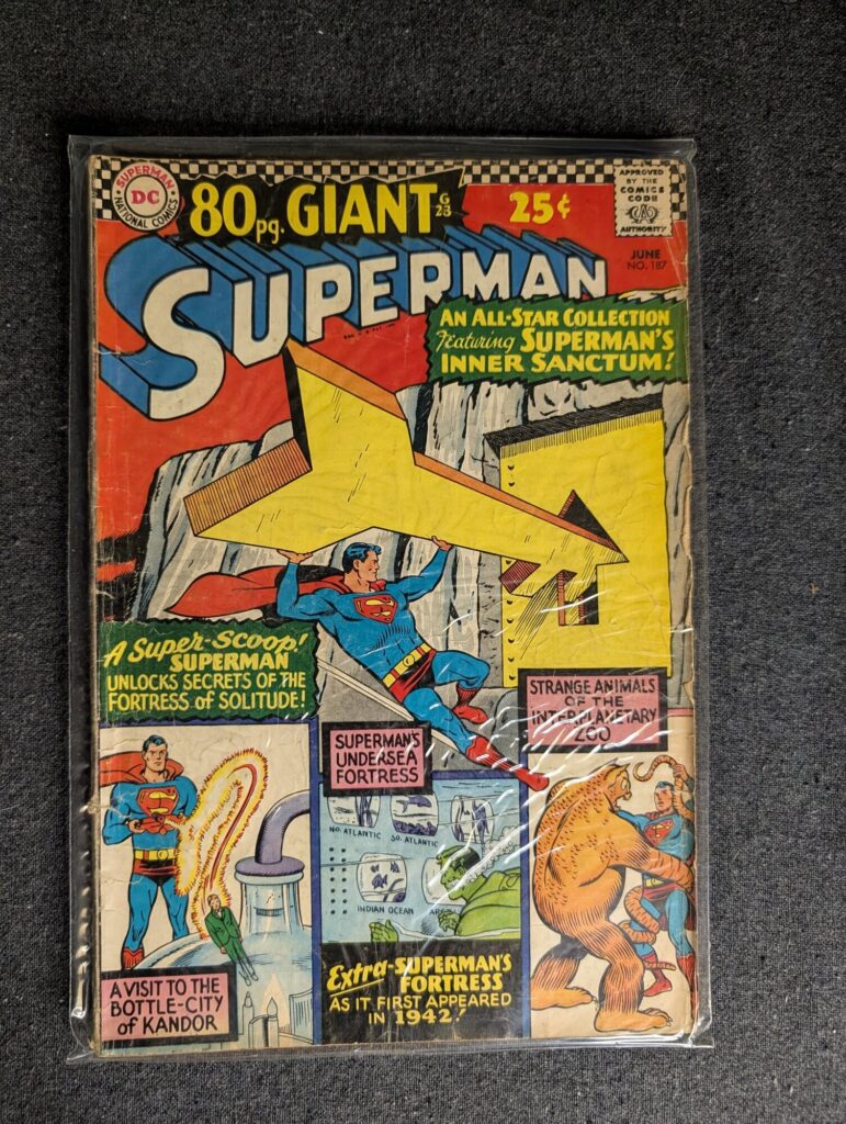 Superman #187 front cover