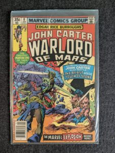 John Carter, Warlord of Mars #8 front cover