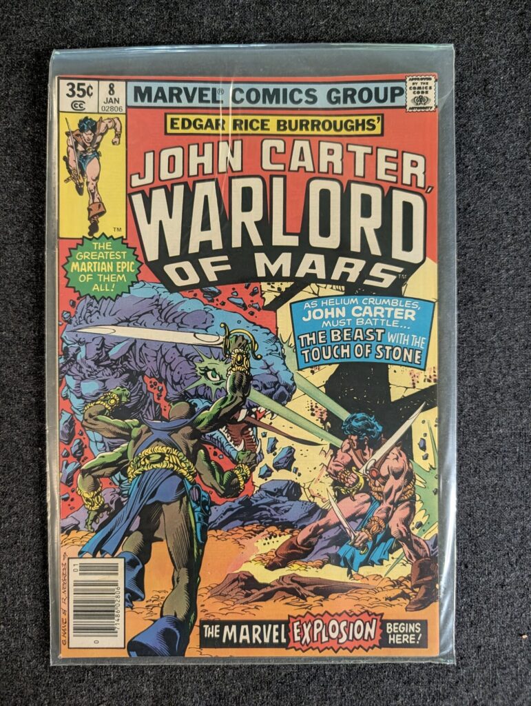 John Carter, Warlord of Mars #8 front cover