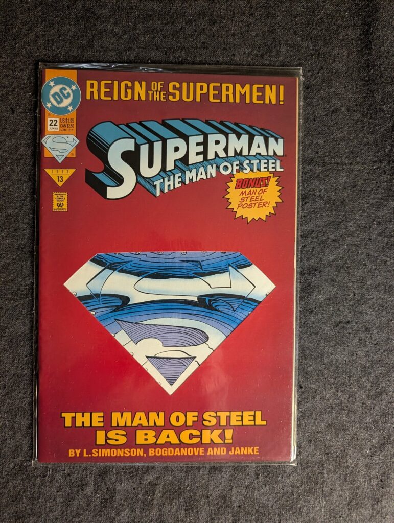 Superman: The Man of Steel #22 front cover