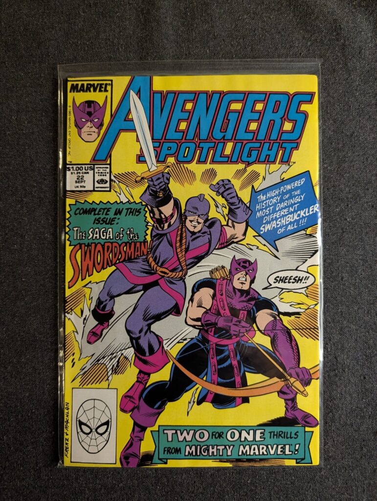 Avengers Spotlight #22 front cover