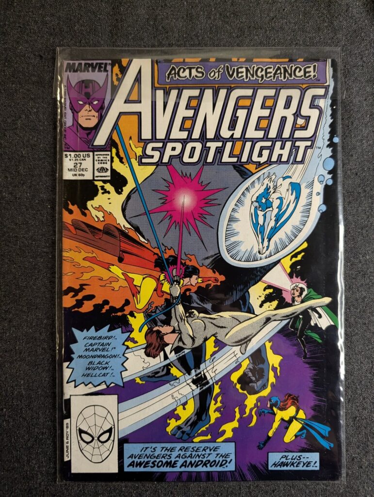 Avengers Spotlight #27 front cover