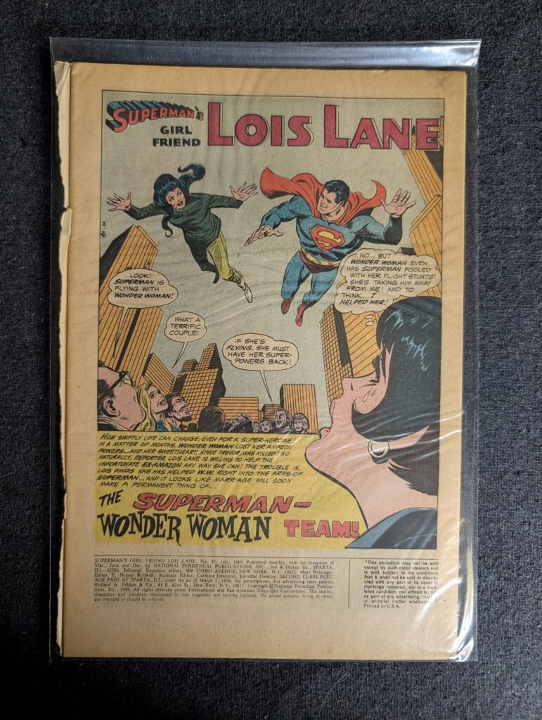 Superman's Girl Friend Lois Lane #93 front cover