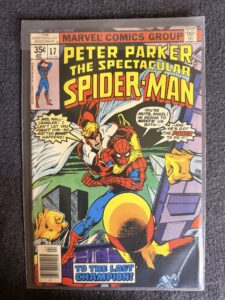 Peter Parker, The Spectacular Spider-Man #17 front cover