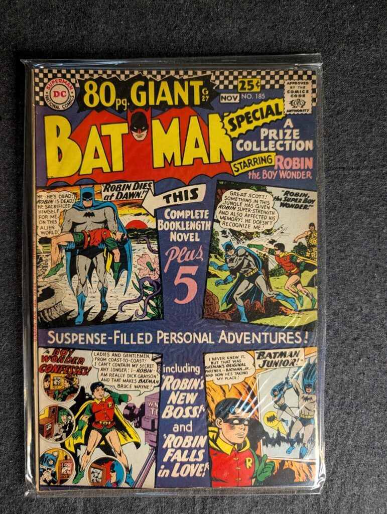 Batman #185 front cover