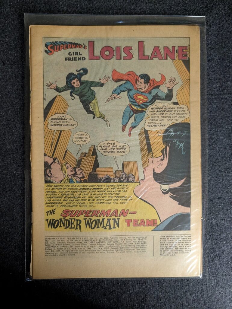 Superman's Girl Friend Lois Lane #93 front cover