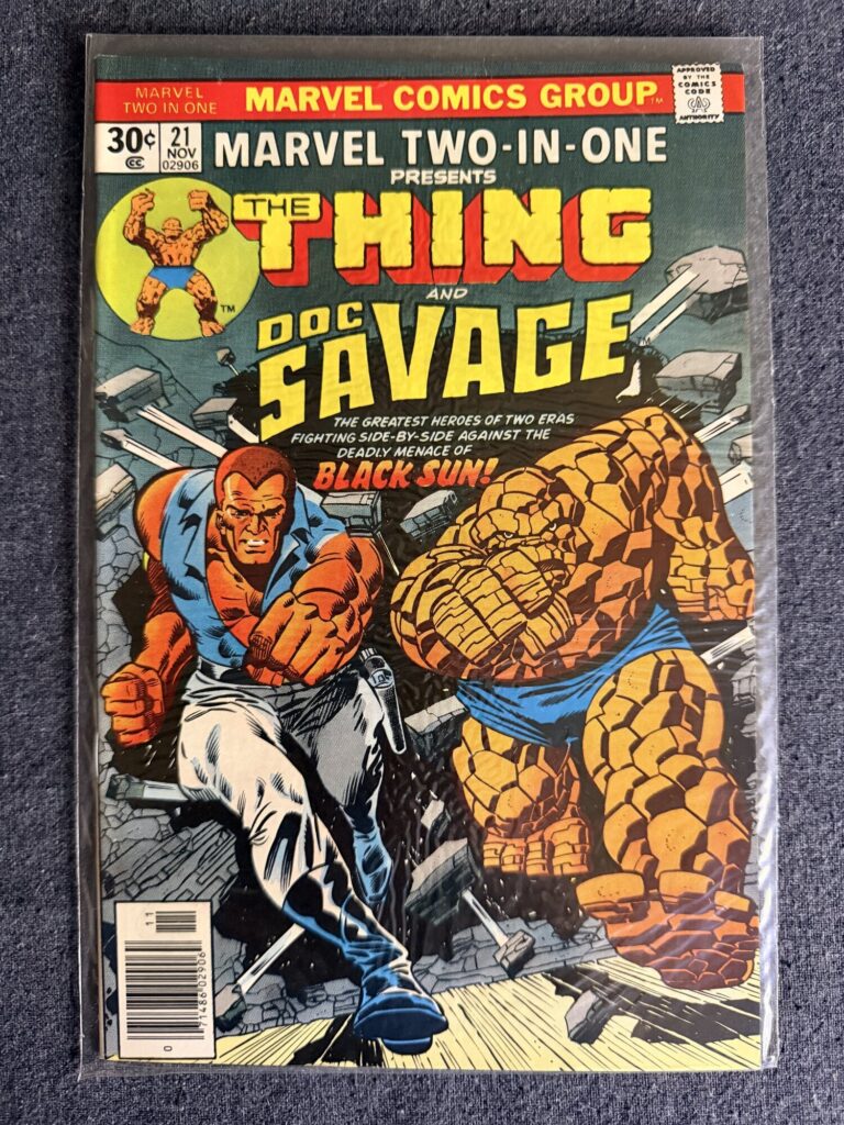 Marvel Two-In-One #21 front cover