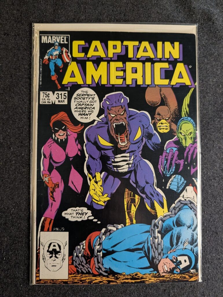 Captain America #315 front cover
