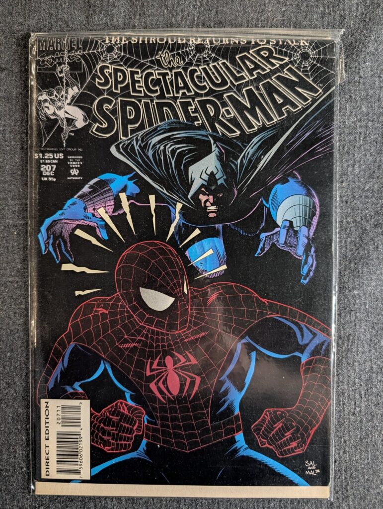 The Spectacular Spider-Man #207 front cover