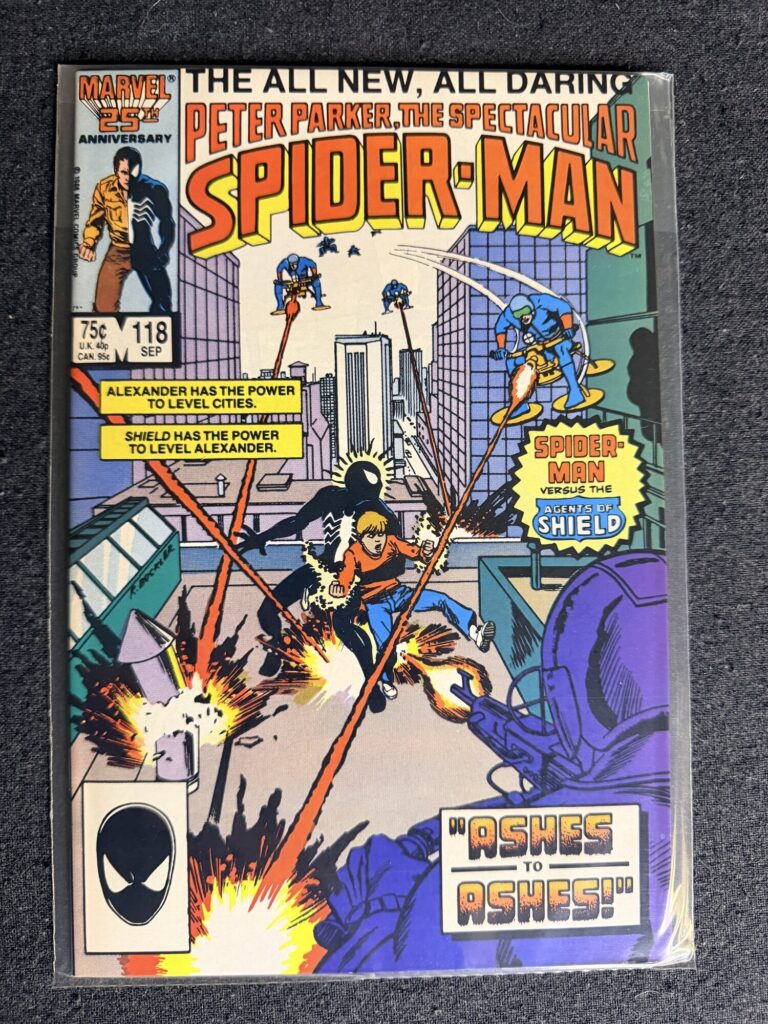 Peter Parker, The Spectacular Spider-Man #118 front cover