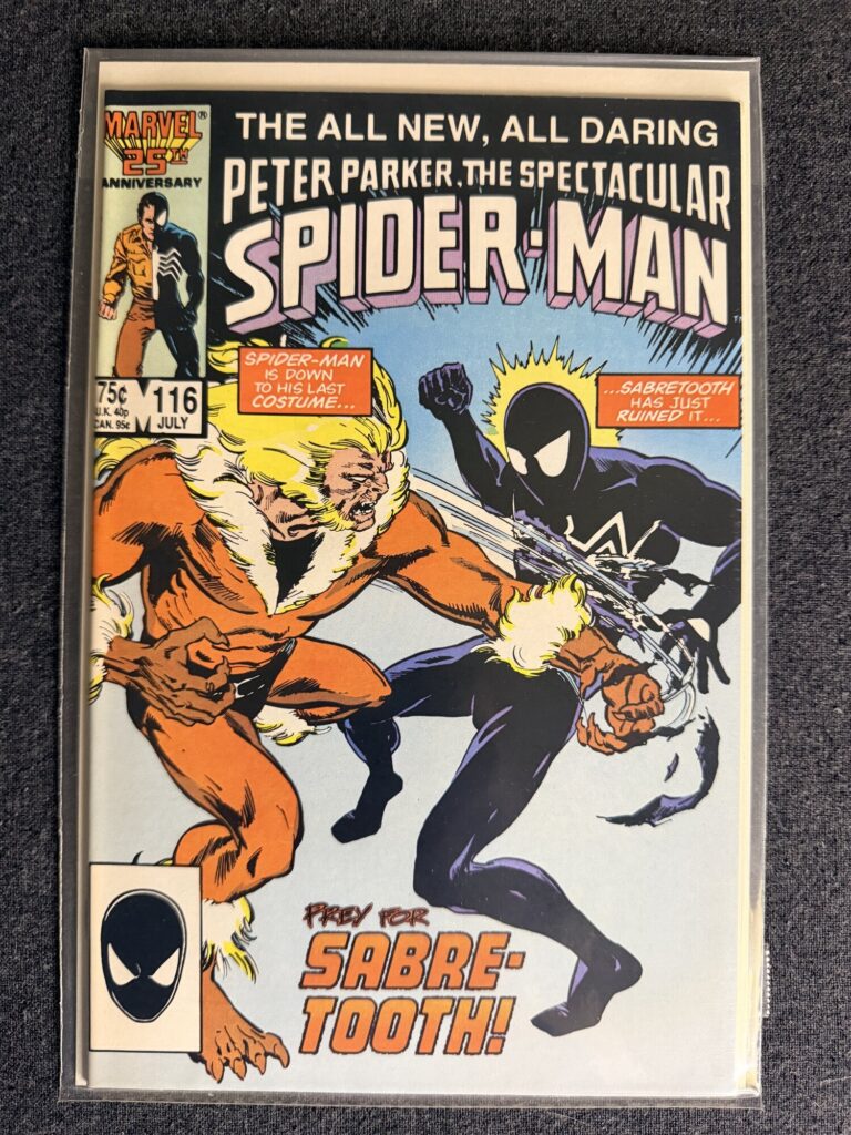 Peter Parker, The Spectacular Spider-Man #116 front cover