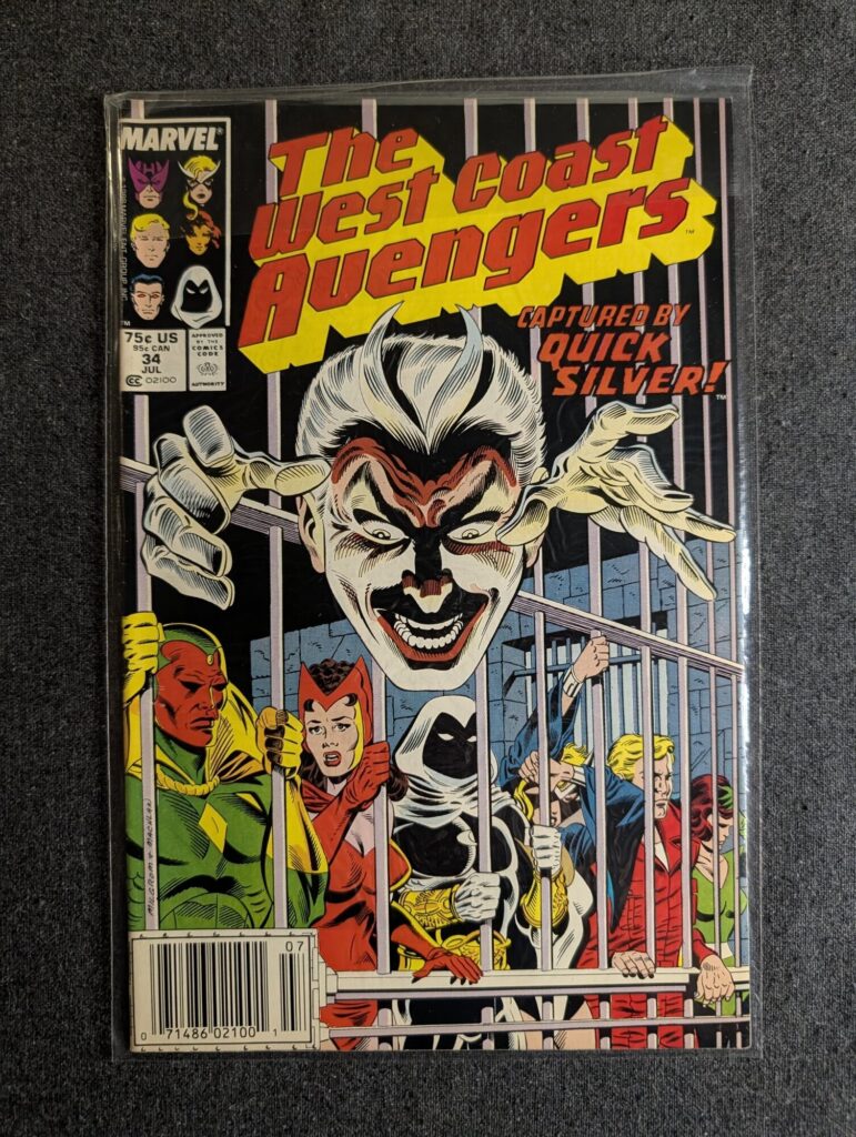 The West Coast Avengers #34 front cover