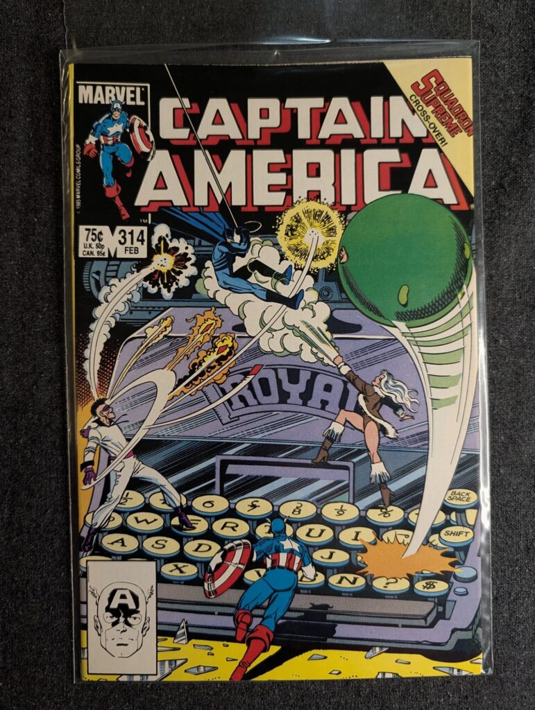 Captain America #314 front cover