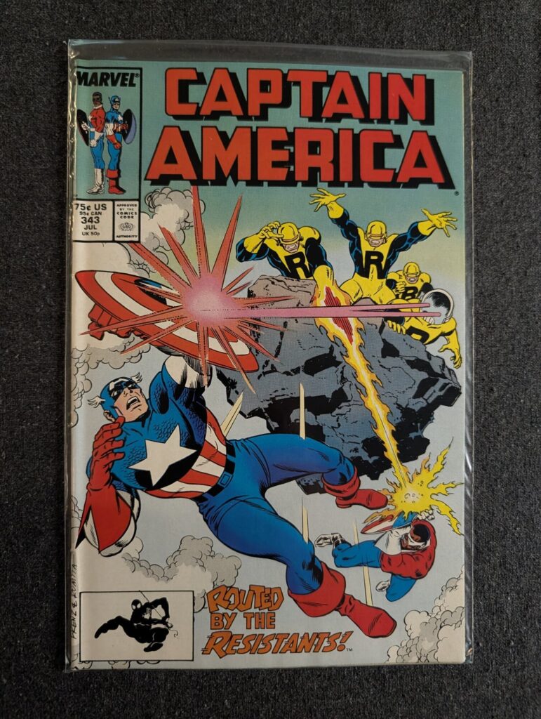 Captain America #343 front cover