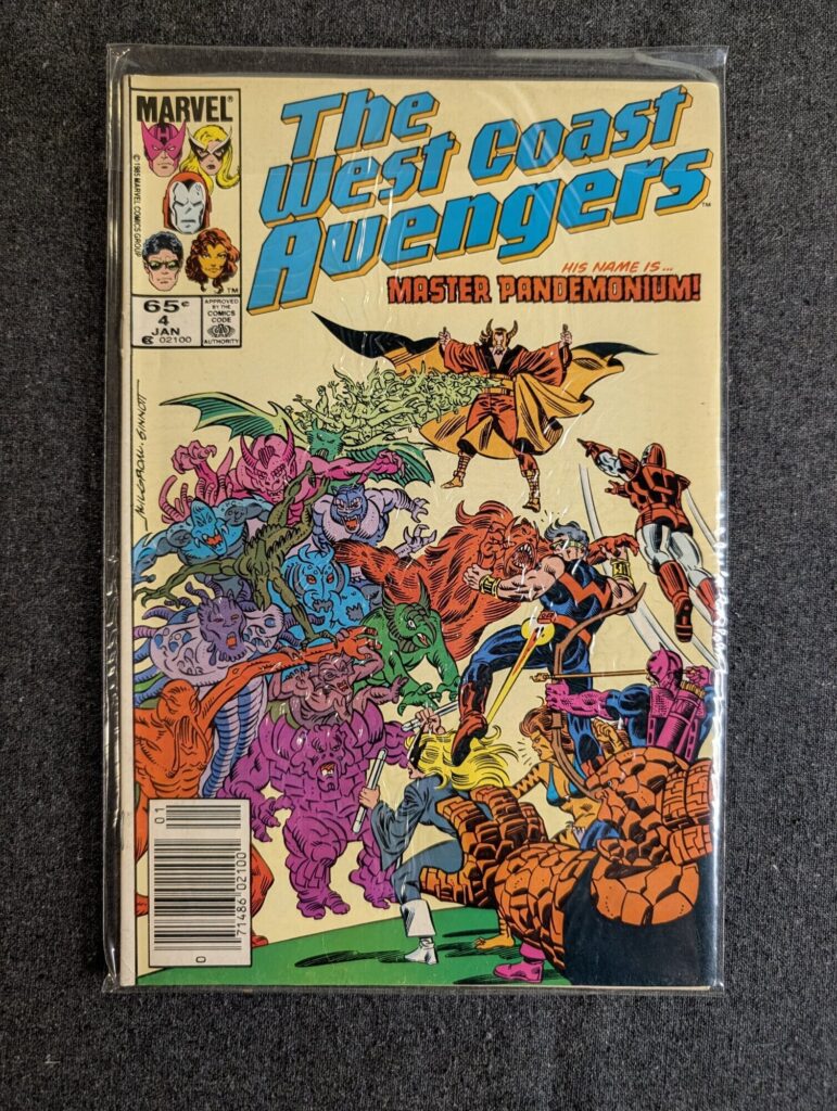 The West Coast Avengers #4 front cover