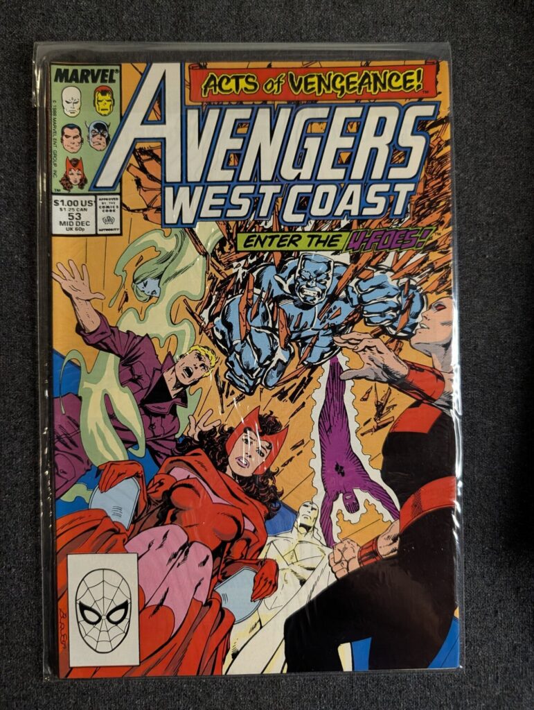 Avengers West Coast #53 front cover