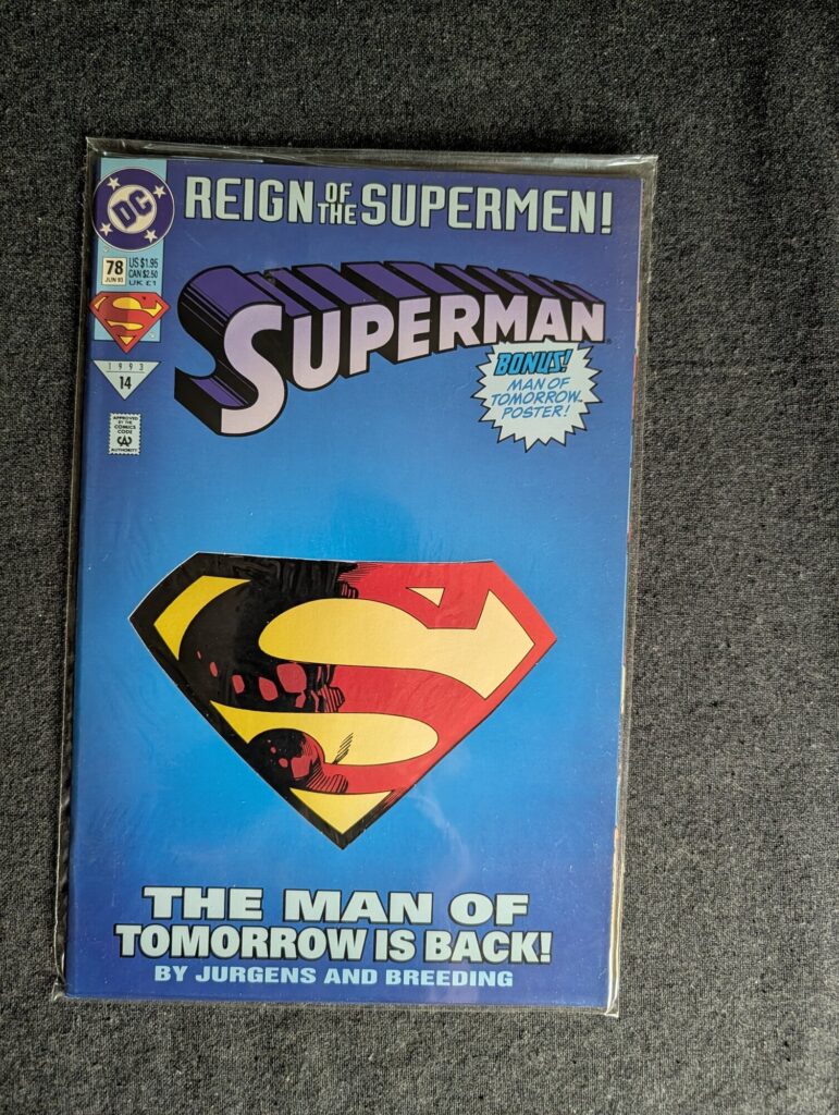 Superman #78 front cover