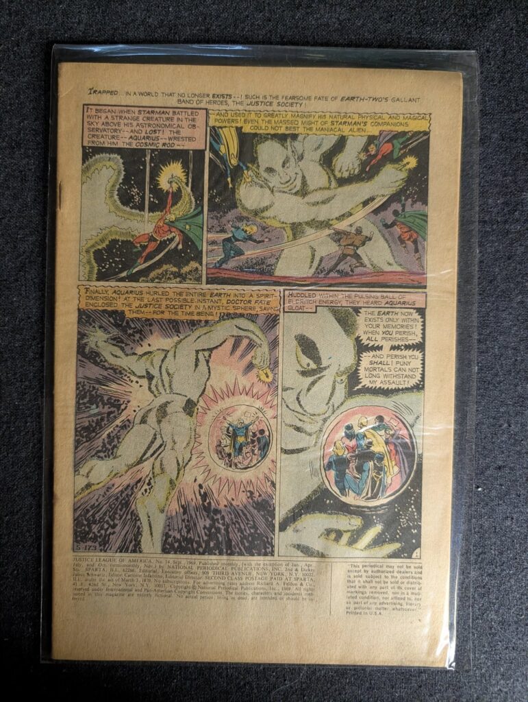 Justice League of America #74 front cover