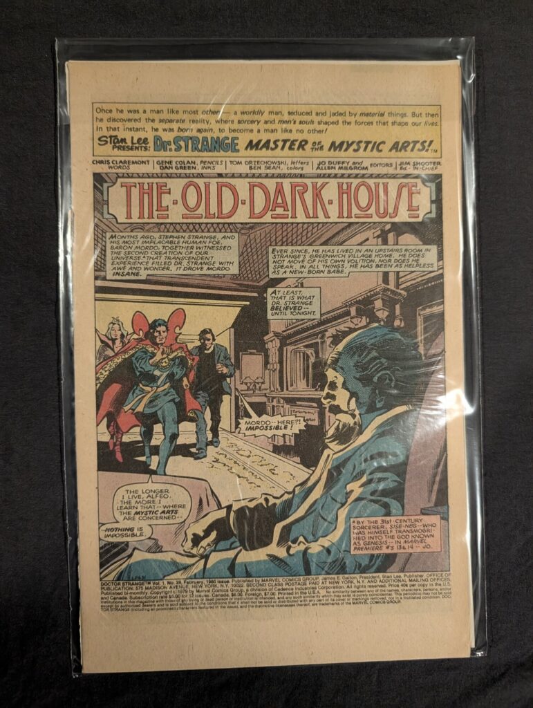 Doctor Strange #39 front cover