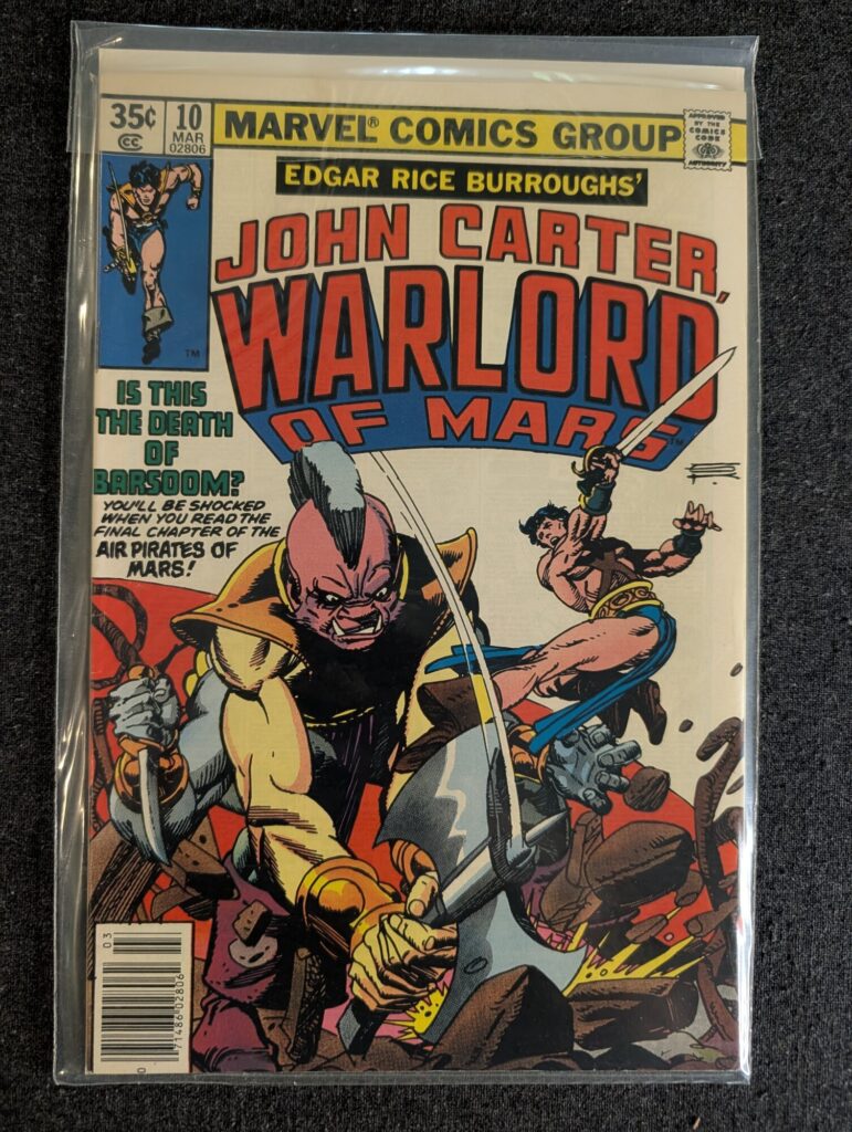 John Carter, Warlord of Mars #10 front cover