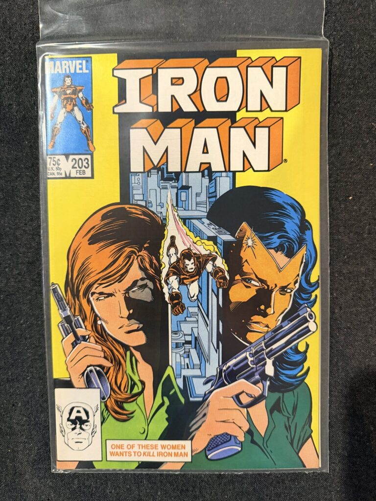 Iron Man #203 front cover