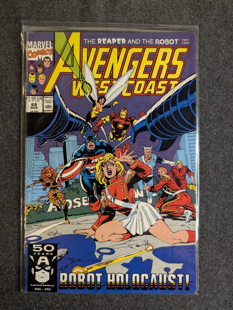 Avengers West Coast #68 front cover